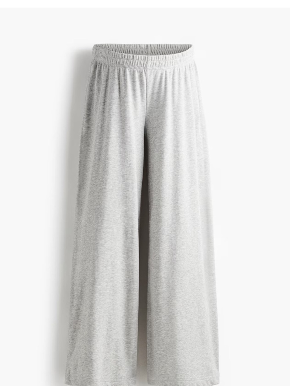 H&M Wide Leg Lounge Pants in Light Gray